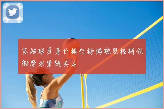 苏超球员身价排行榜揭晓恩格斯领衔摩尔紧随其后